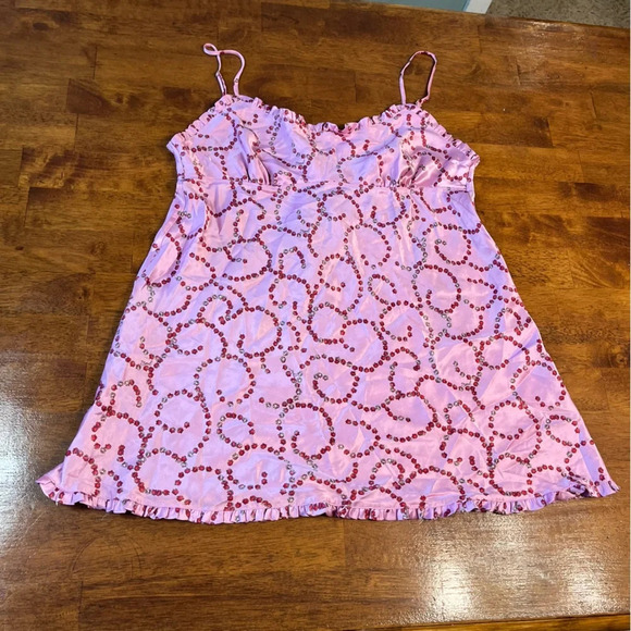 Victoria's Secret Angels Pink and Red Roses Cami
Slip Dress Size Large - Picture 1 of 8